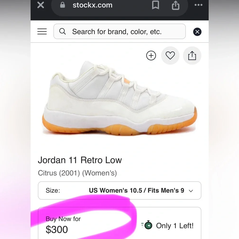 Jordan 11 Retro Low Citrus (2001) Shoe | PRELOVED🧡‎